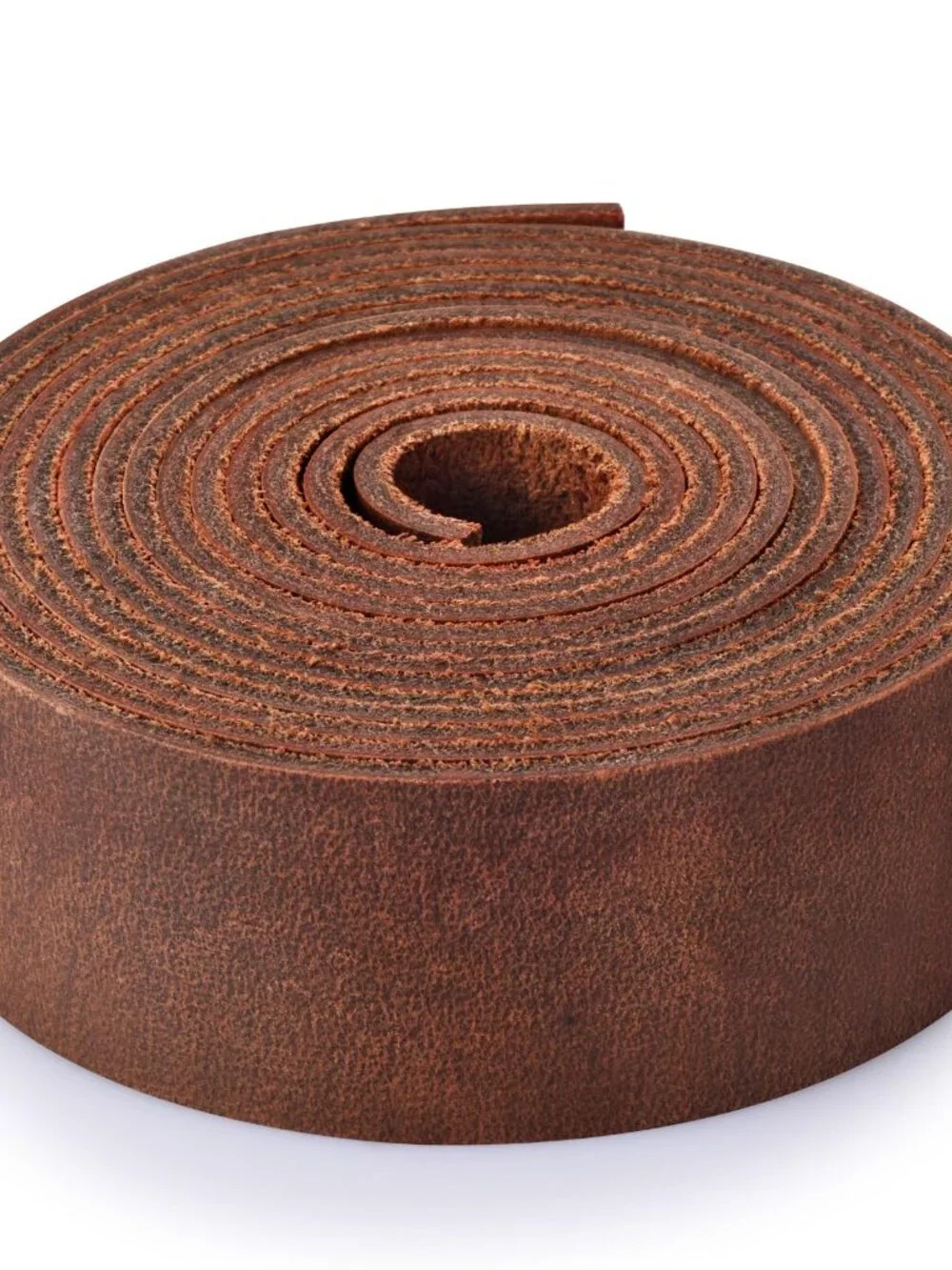 Leather Strap 1 Inches Wide Flat Leather Straps for Crafts, Full Grain Oil Tan L